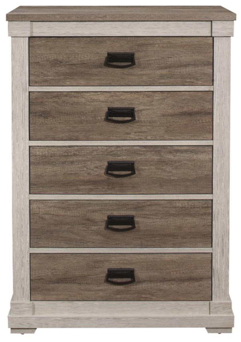 Arcadia Chest in White & Weathered Gray 1677-9