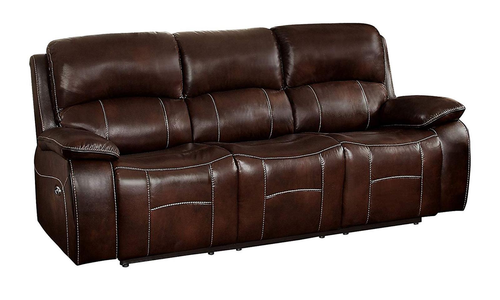 Mahala Double Reclining Sofa in Brown 8200BRW-3