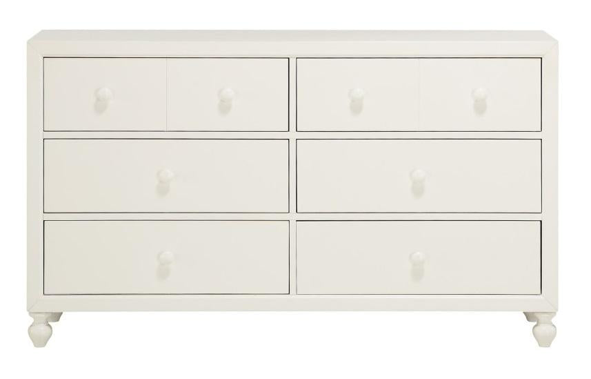 Wellsummer 6 Drawer Dresser in White 1803W-5