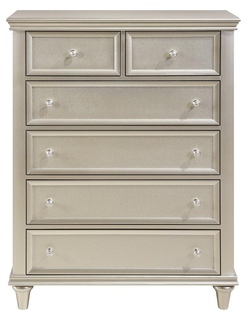 Celandine 6 Drawer Chest in Silver 1928-9