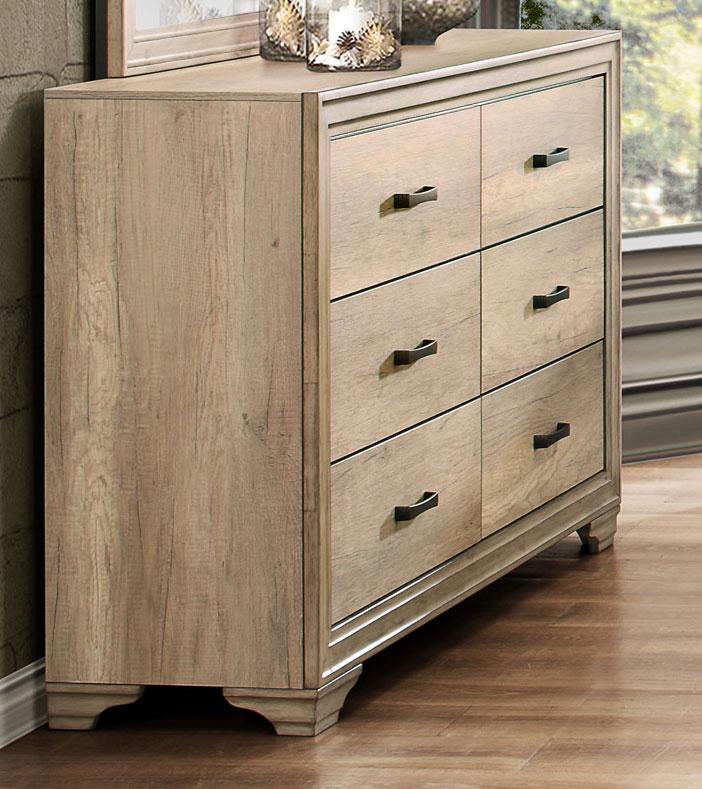 Lonan 6 Drawer Dresser in Natural 1955-5