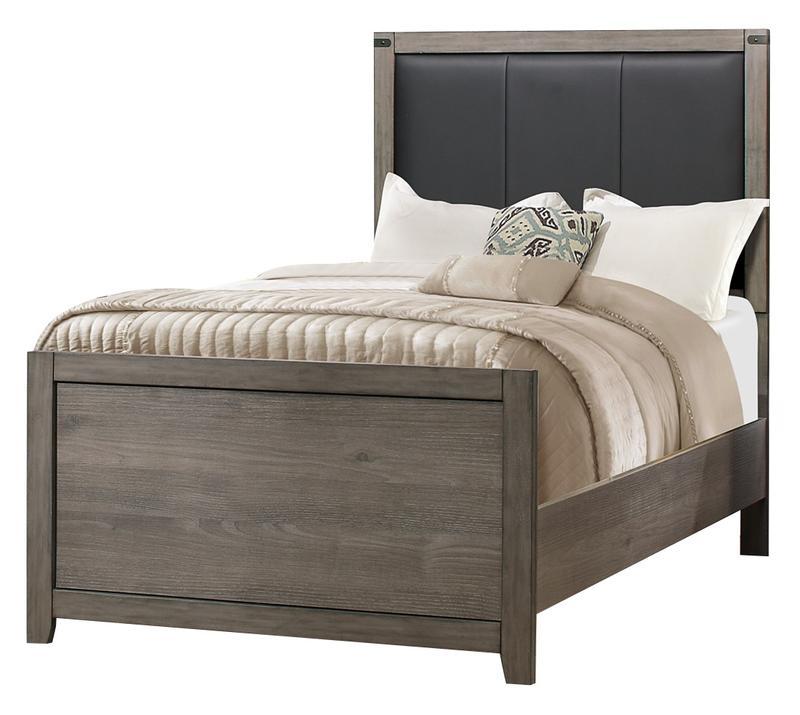 Woodrow Twin Panel Bed in Gray 2042T-1*