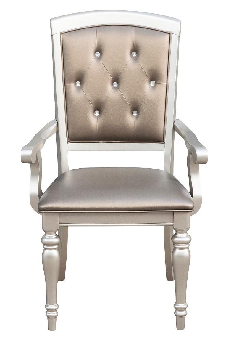 Orsina Arm Chair in Silver (Set of 2)