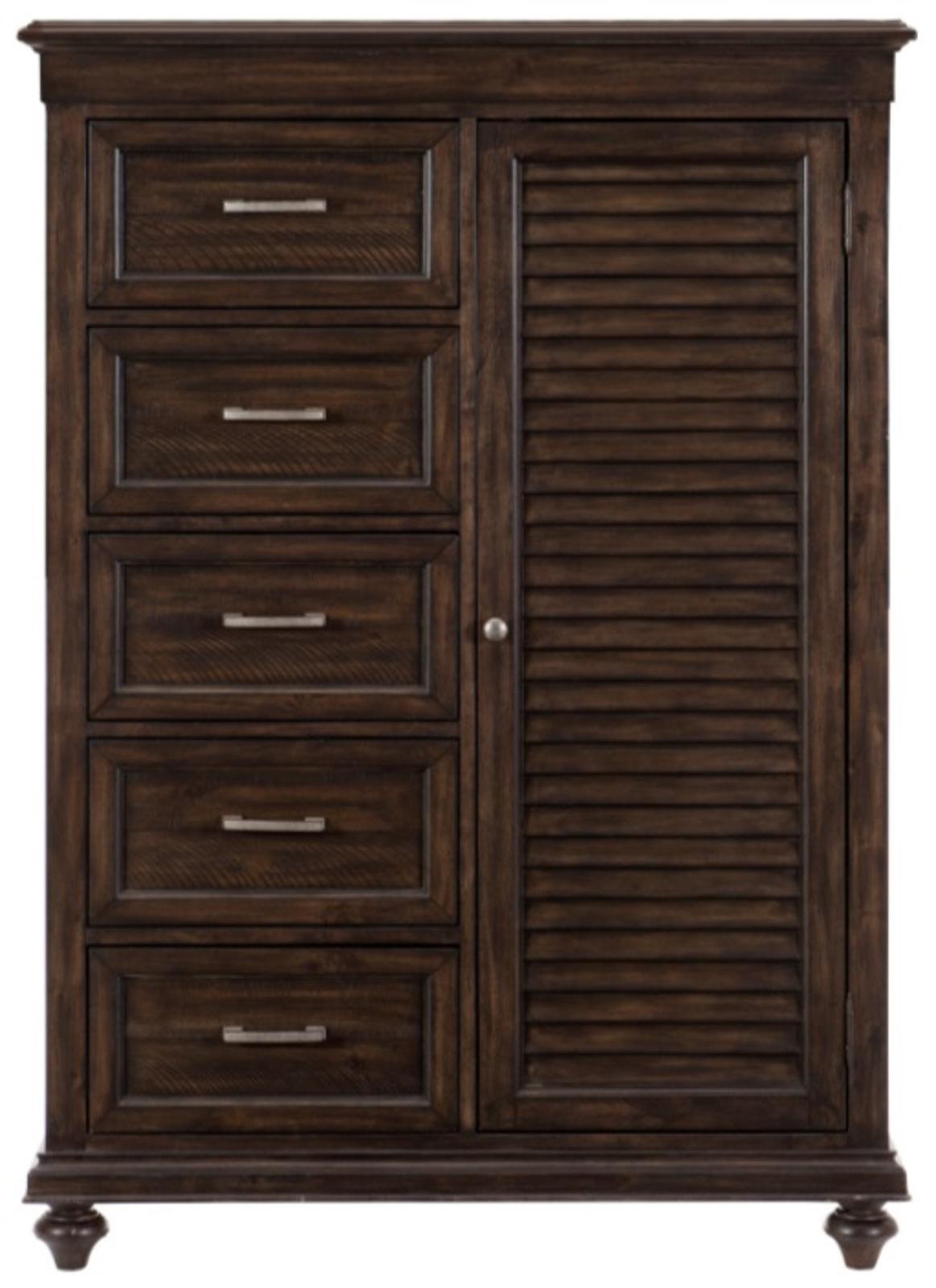 Cardona Wardrobe Chest in Driftwood Charcoal 1689-10
