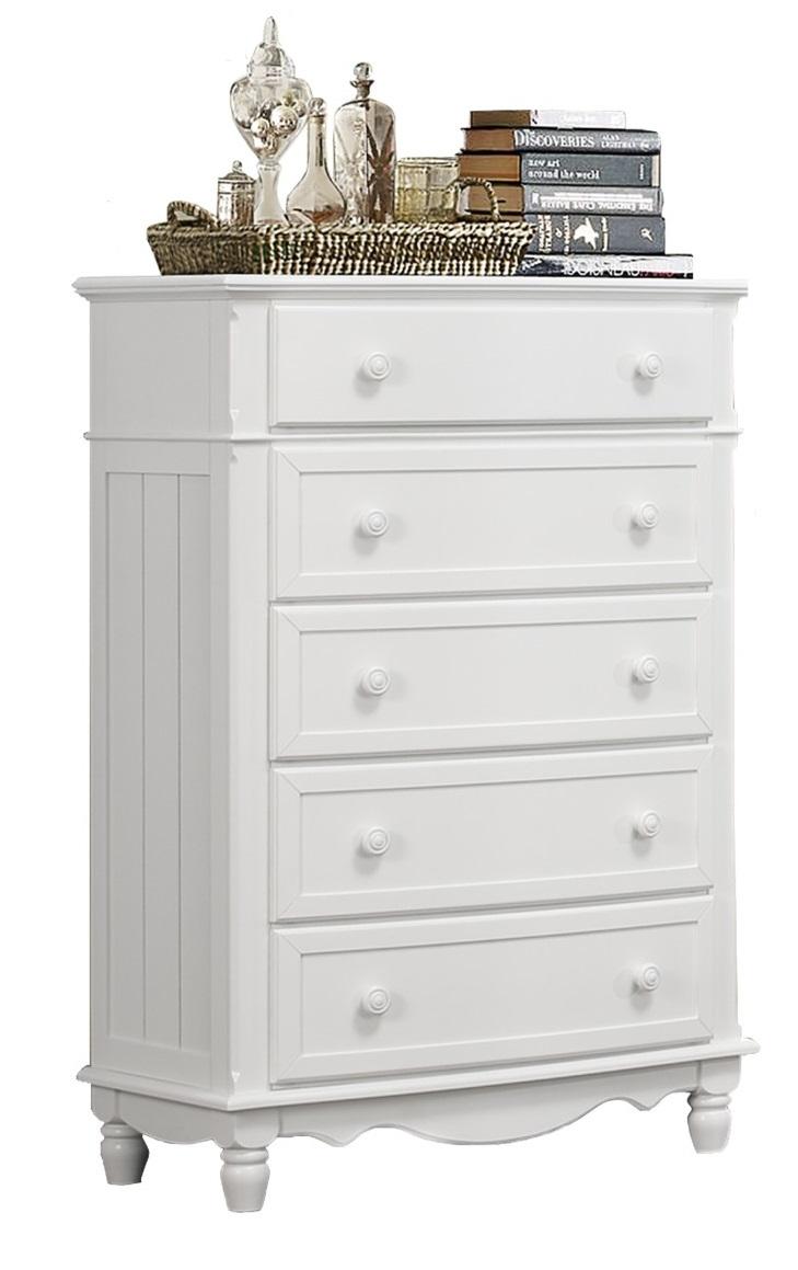 Clementine 5 Drawer Chest in White B1799-9