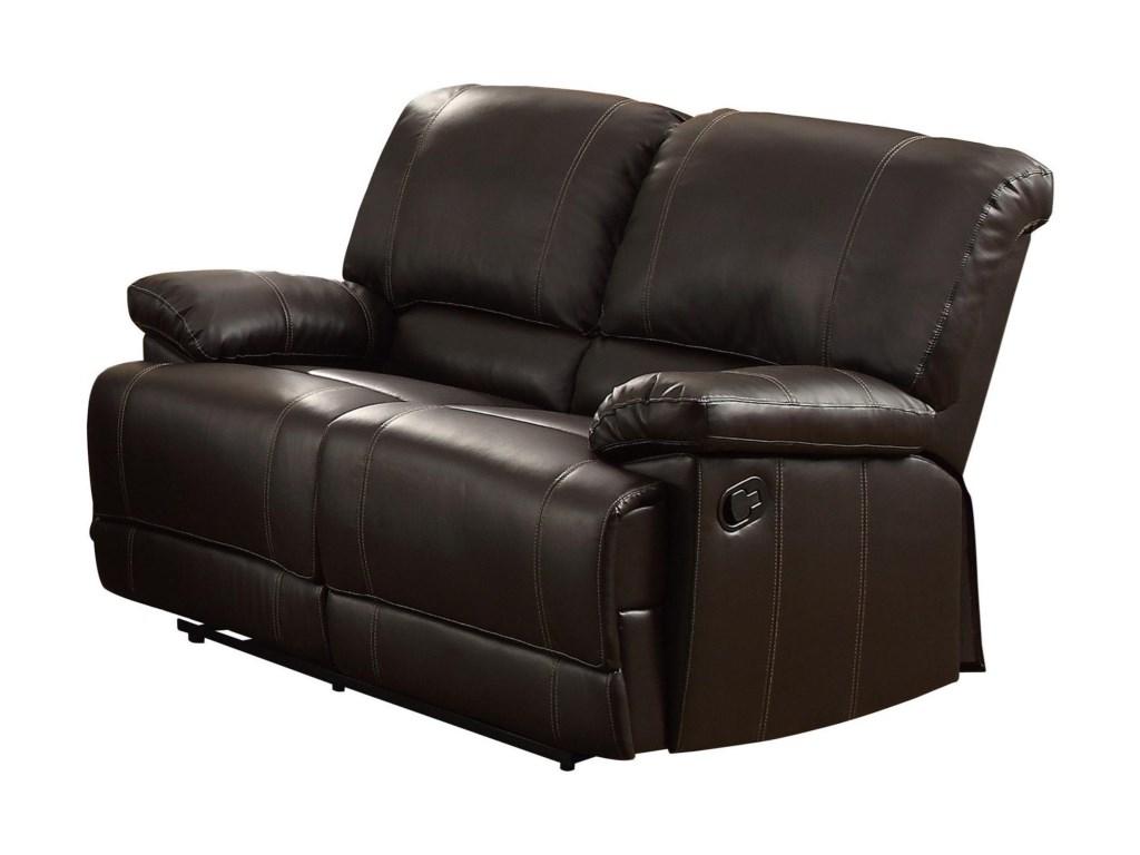 Cassville Double Reclining Loveseat in Dark Brown 8403-2