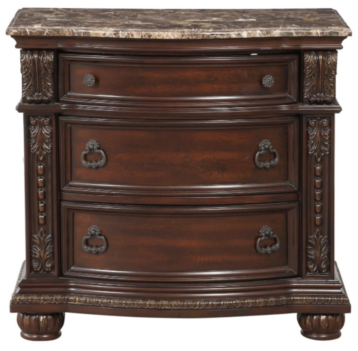 Cavalier Nightstand in Dark Cherry 1757-4