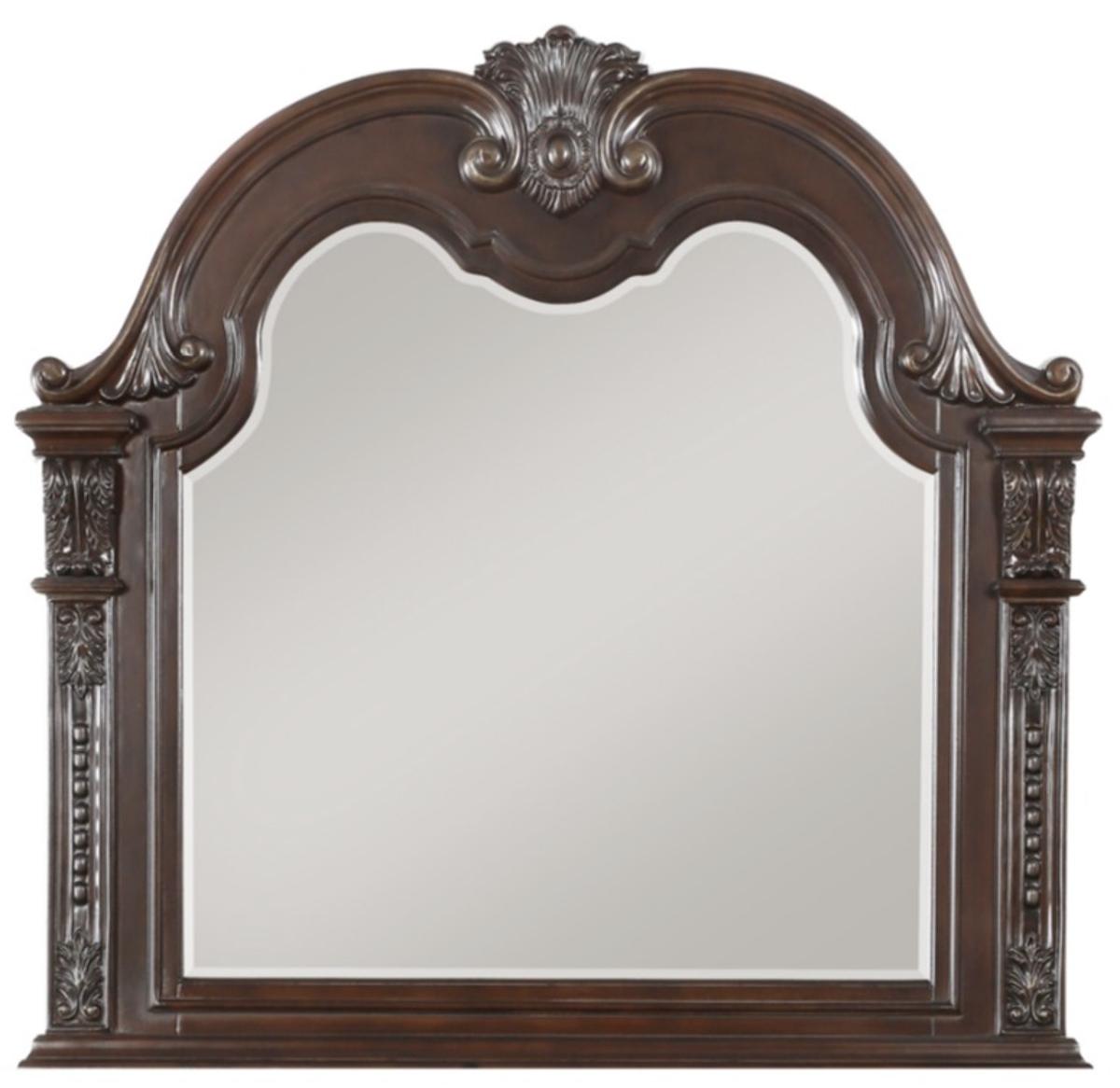 Cavalier Mirror in Dark Cherry 1757-6