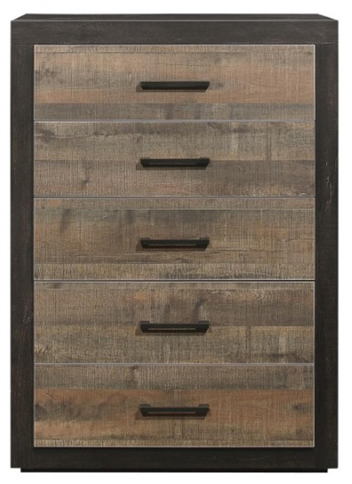 Miter Chest in Rustin Mahogany & Dark Ebony 1762-9