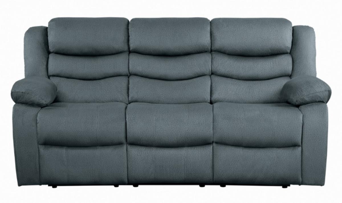 Discus Double Reclining Sofa in Gray 9526GY-3