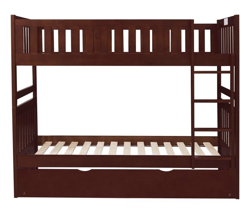 Rowe Twin/Twin Bunk Bed w/ Twin Trundle Bed in Dark Cherry B2013DC-1*R