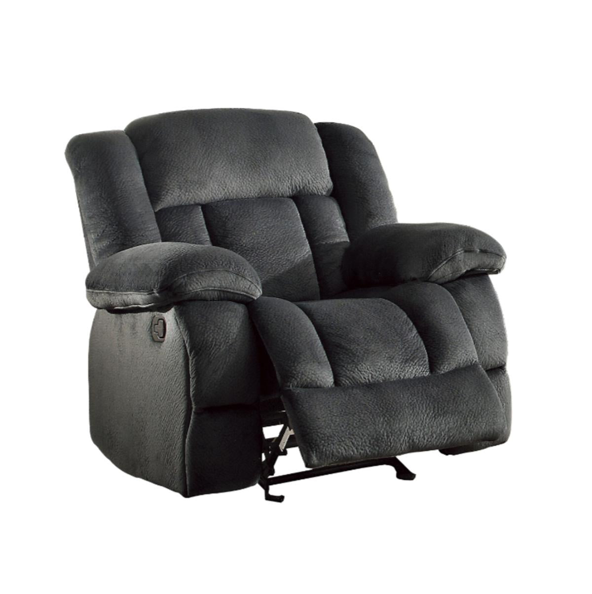Laurelton Glider Reclining Chair in Charcoal 9636CC-1