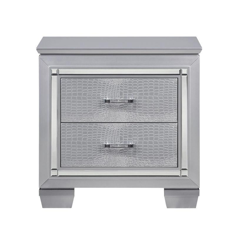 Allura Nightstand in Silver 1916-4