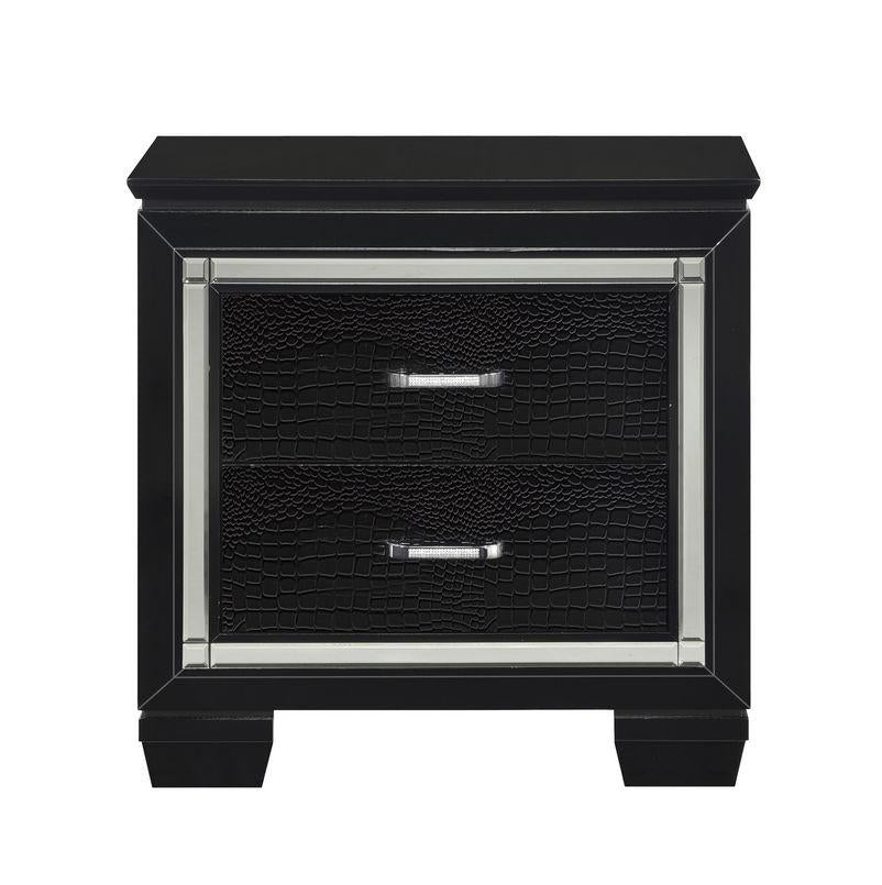 Allura Nightstand in Black 1916BK-4
