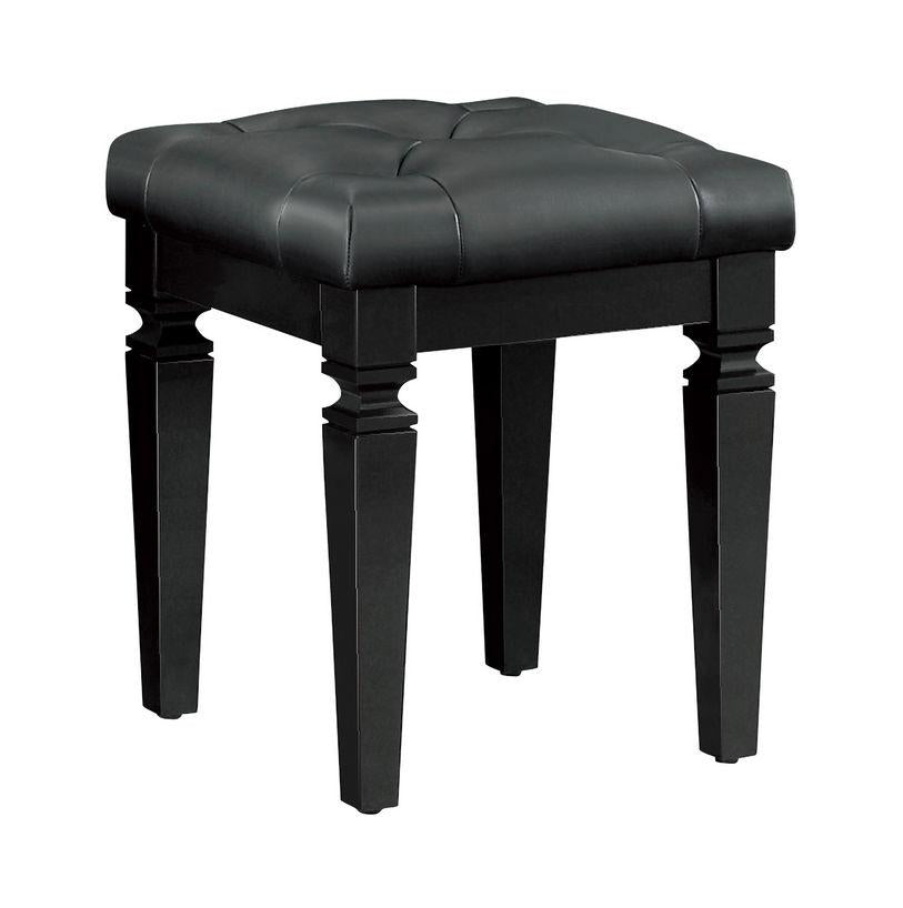 Allura Vanity Stool in Black 1916BK-14