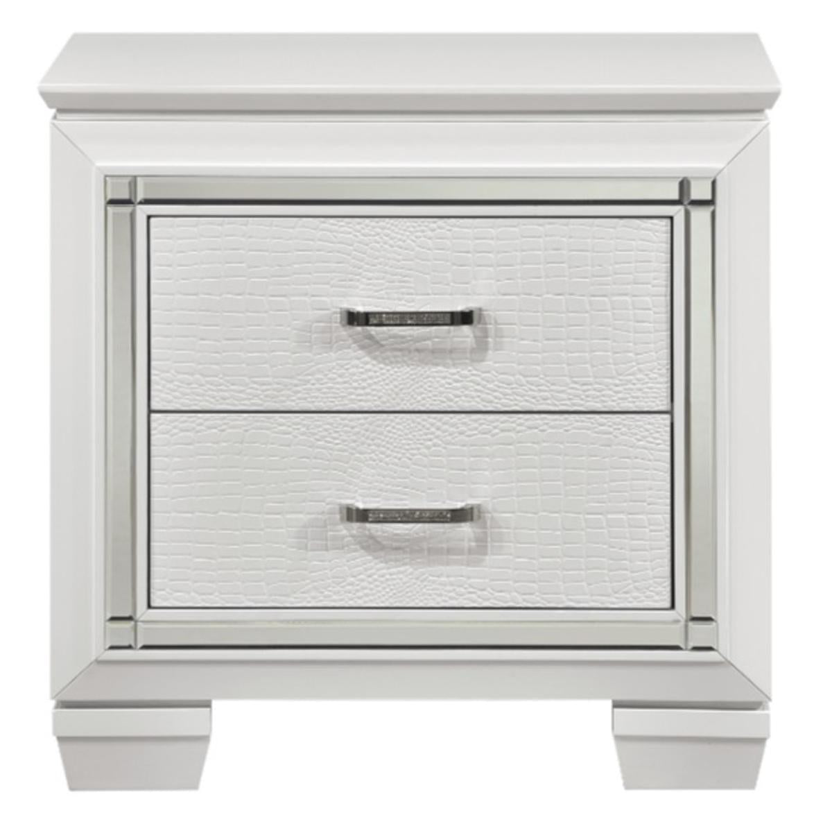 Allura Nightstand in White 1916W-4
