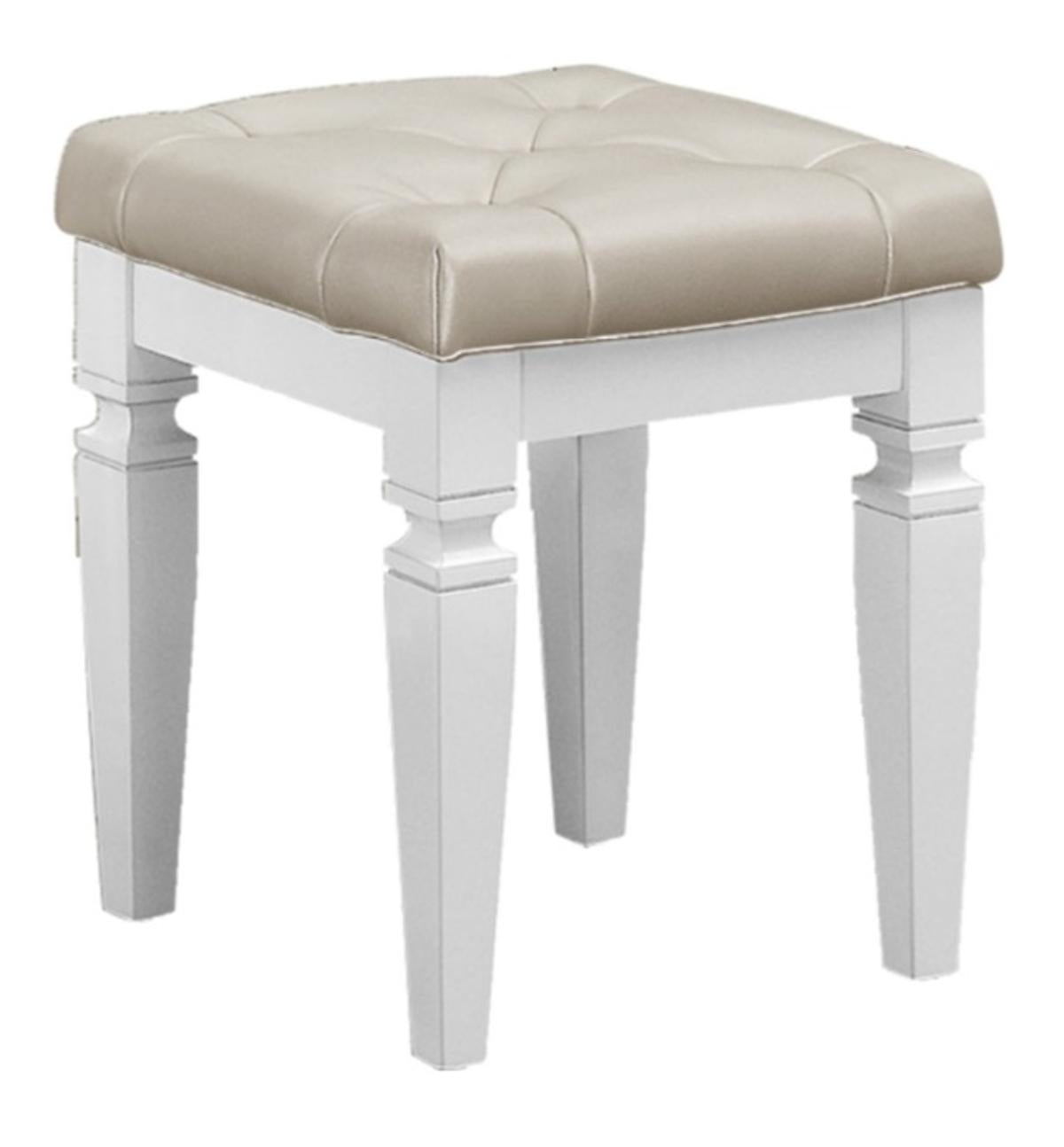 Allura Vanity Stool in White 1916W-14