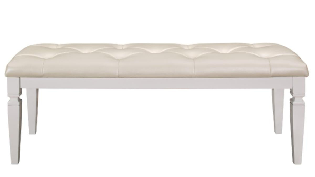 Allura Bed Bench in White 1916W-FBH