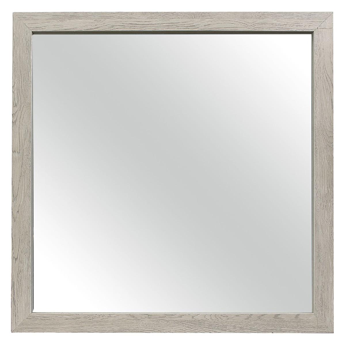 Quinby Mirror in Light Brown 1525-6