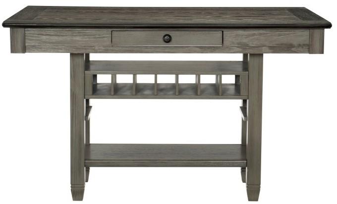 Granby Counter Height Dining Table in Coffee and Antique Gray 5627GY-36*