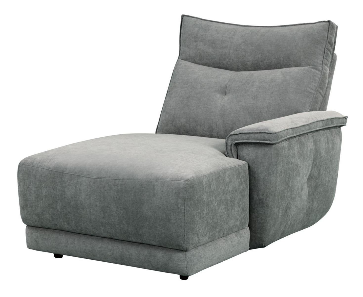 Tesoro Right Side Chaise in Dark Gray 9509DG-5R