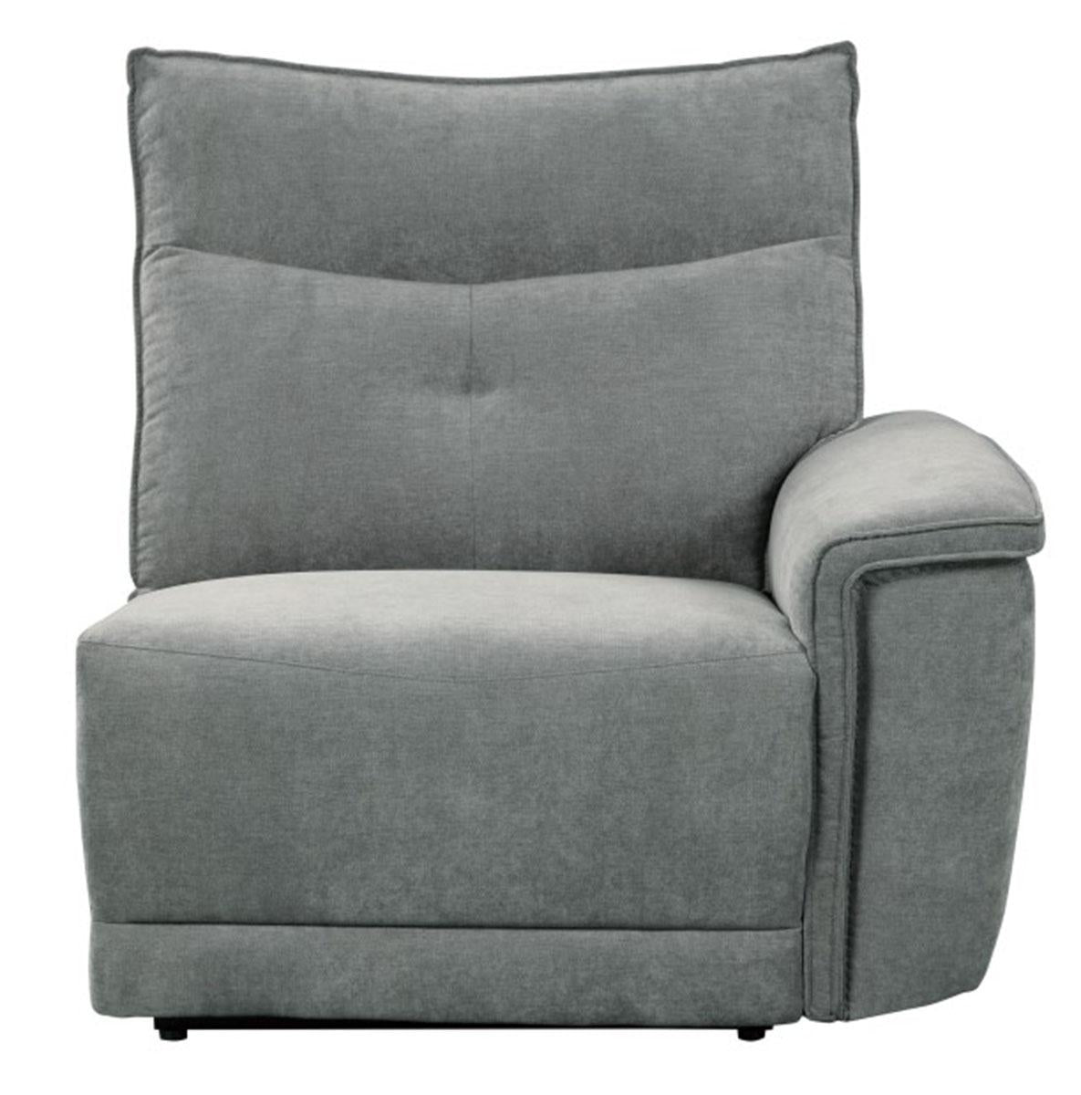 Tesoro Right Side Reclining Chair in Dark Gray 9509DG-RR
