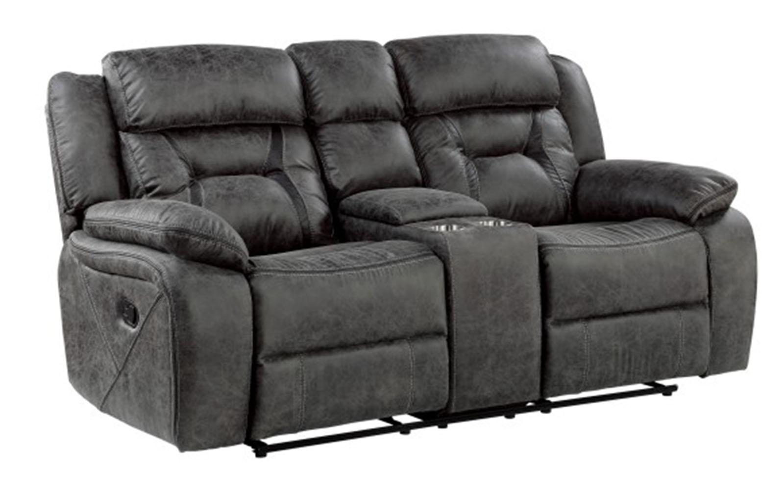 Madrona Hill Double Reclining Loveseat in Gray 9989GY-2