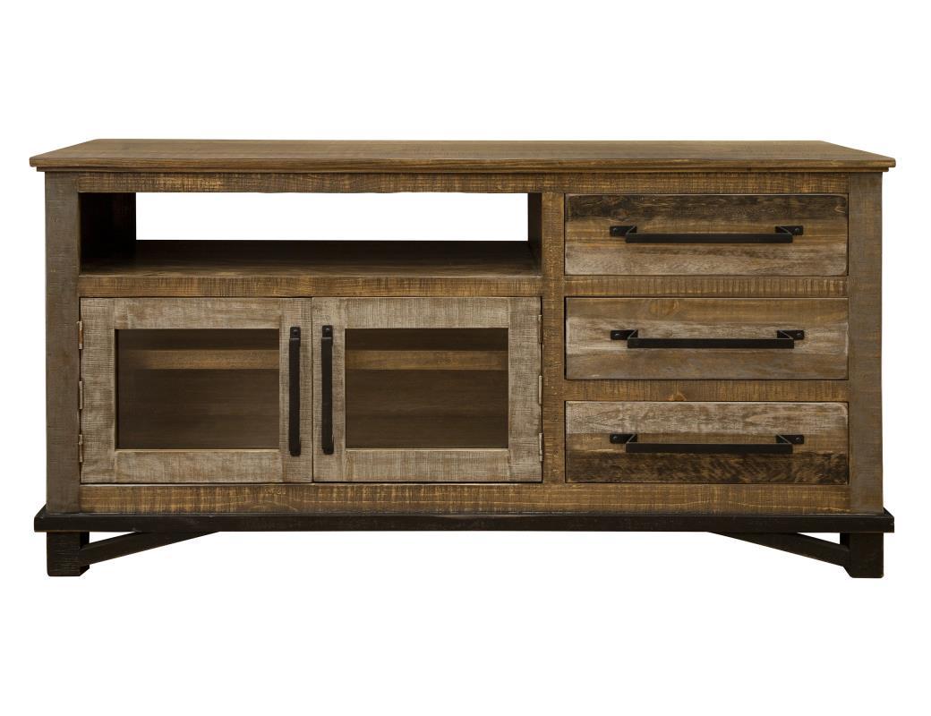 Loft Brown 3 Drawers, 2 Doors, 62" TV Stand