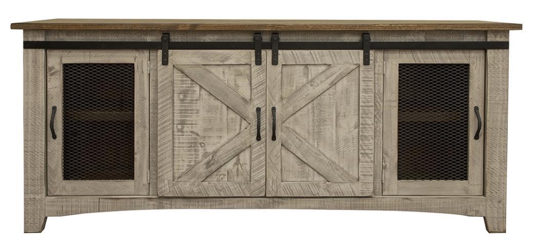 Pueblo Gray 4 Doors, 70" TV Stand