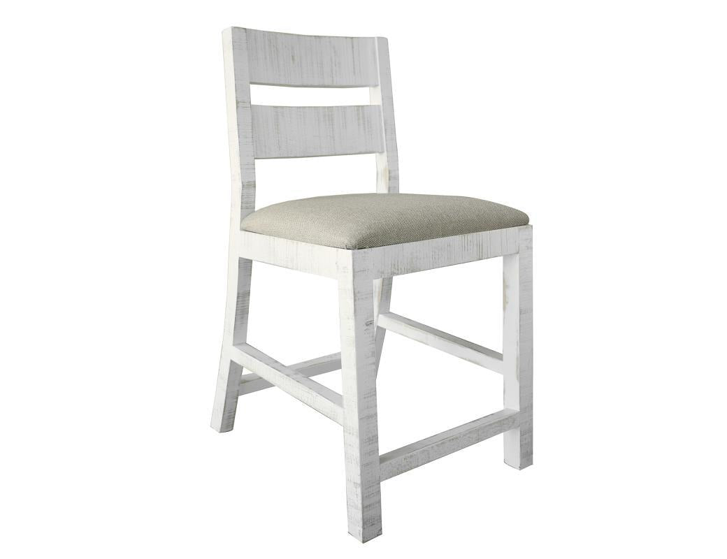 Pueblo White 24" Barstool- White finish**