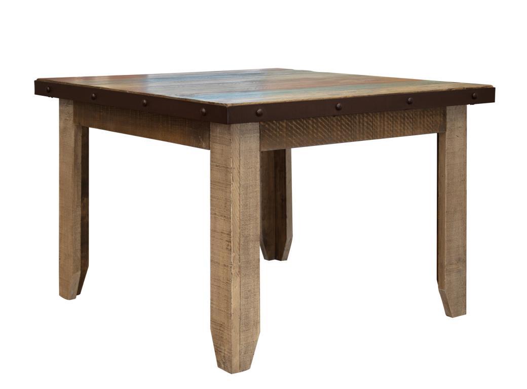 Antique Multicolor 42” Dining Table Antique MC*