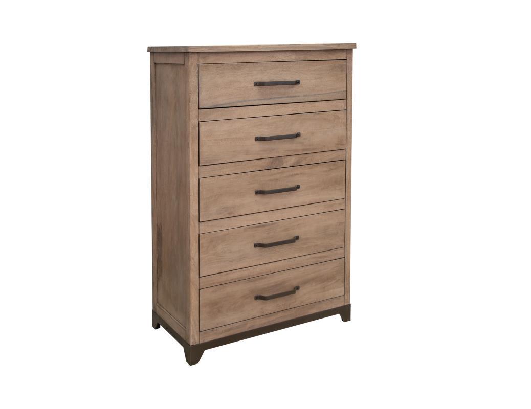 Natural Parota 5 Drawers, Chest