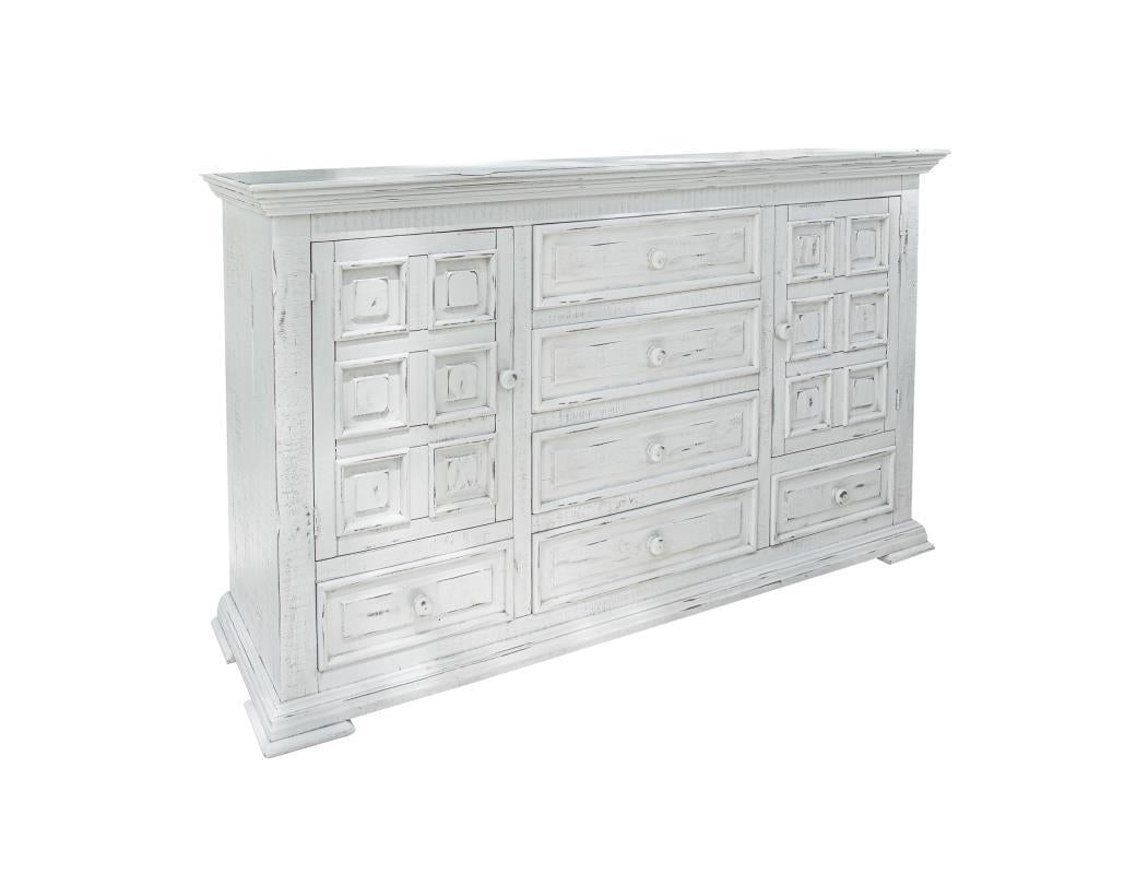 Terra White 6 Drawer, 2 Doors Dresser