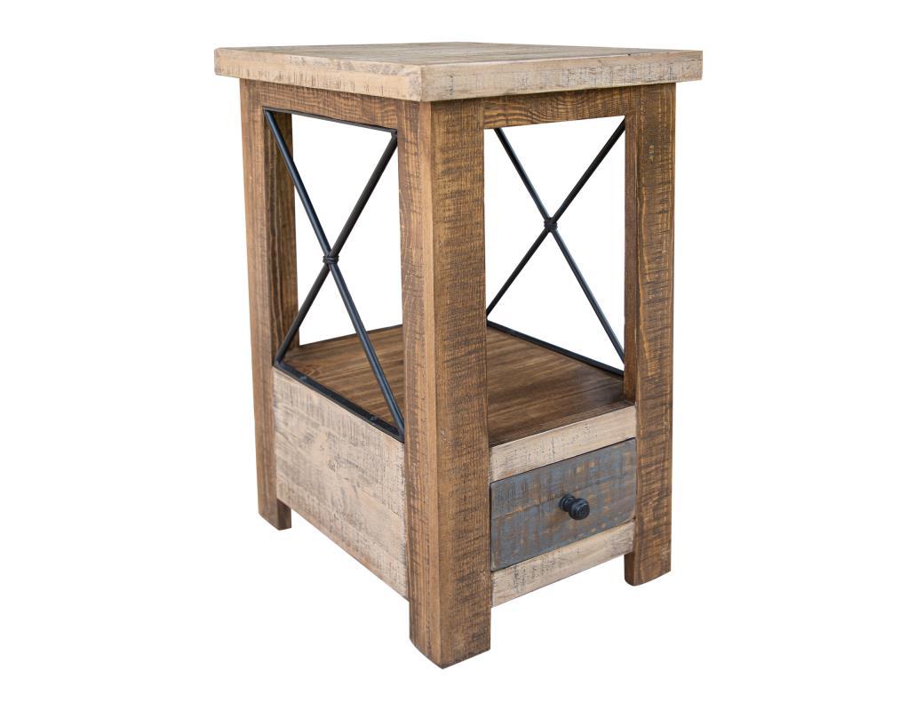 Andaluz 1 Drawer Chair Side Table