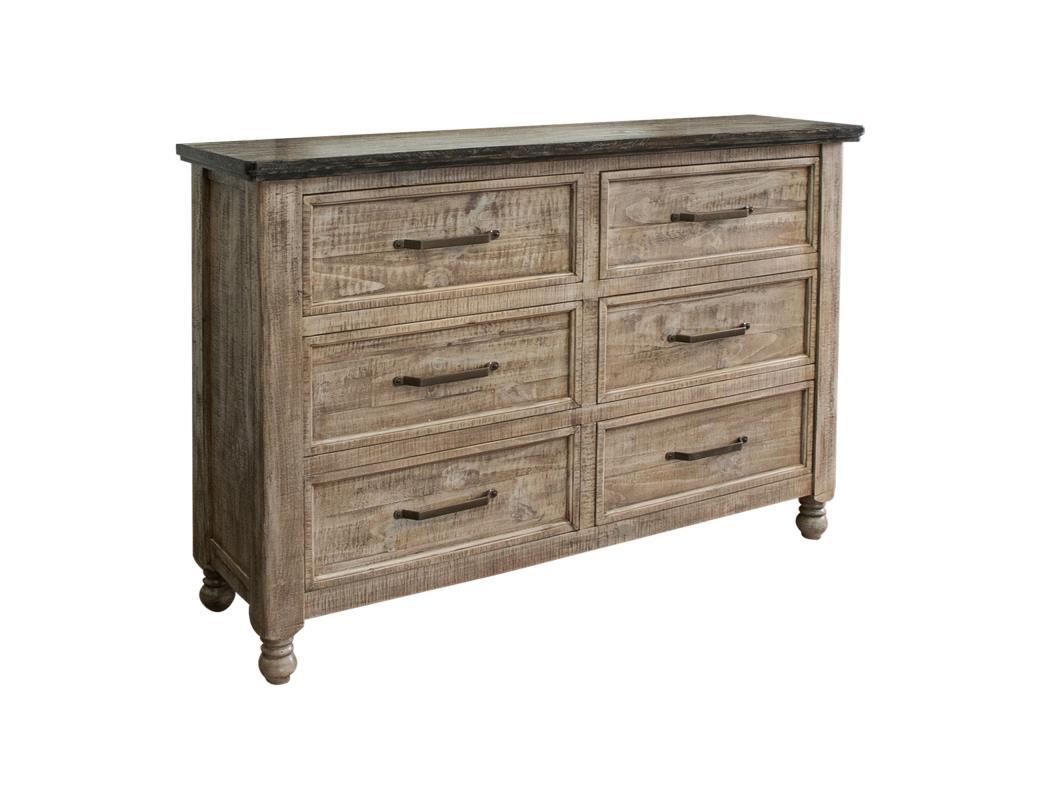 Natural Stone 6 Drawers, Dresser