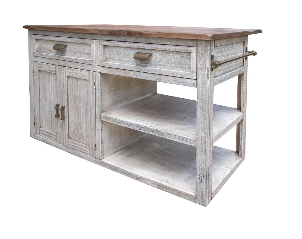 Sahara 2 Drawers, 2 Doors and 2 Shelves, Kitchen Island