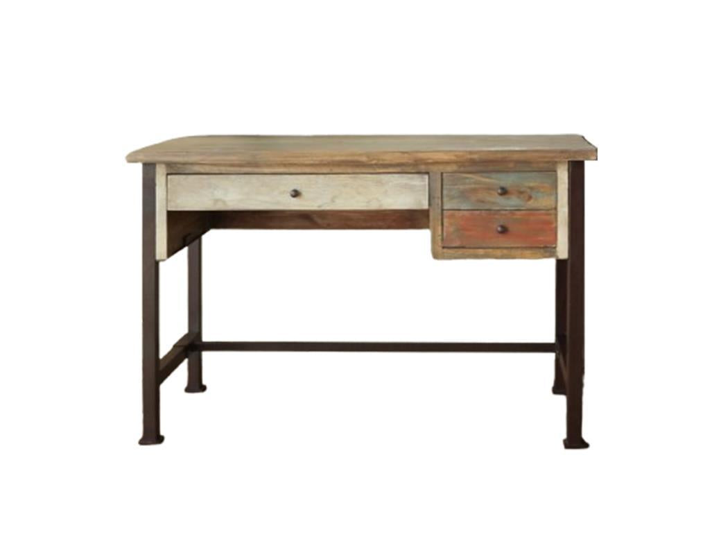 Antique Multicolor 3 Drawers Desk*