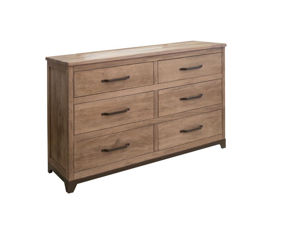 Natural Parota 6 Drawers, Dresser