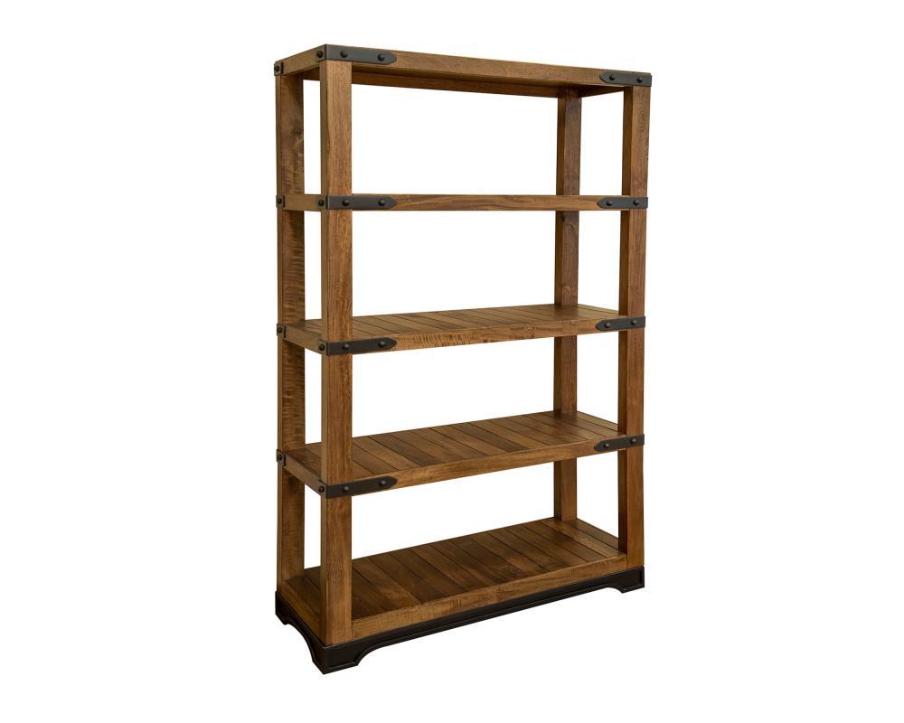 Parota 70" Bookcase w/4 Wooden Shelves