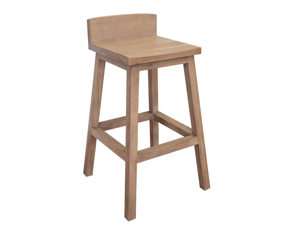 Natural Parota 30" Wooden Barstool