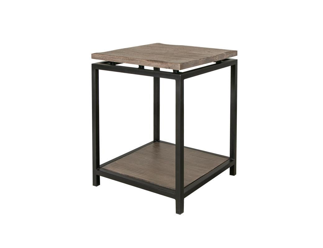 Blacksmith End Table, w/ shelf