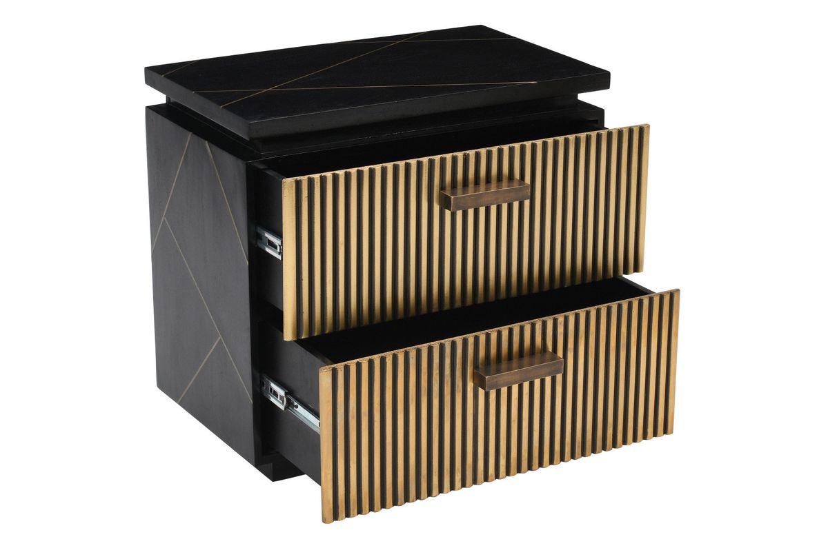 Galaxy Home Allure Nightstand Black