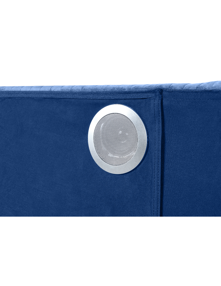 Galaxy Home Lizelle King Bed in with Ambient Lighting in Blue image