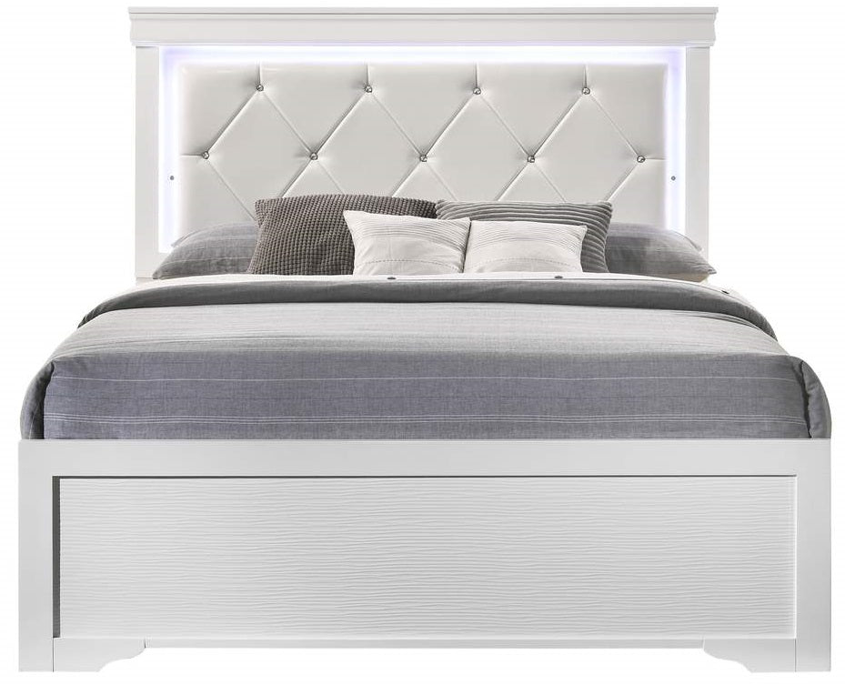 Galaxy Home Brooklyn King Bed in White image