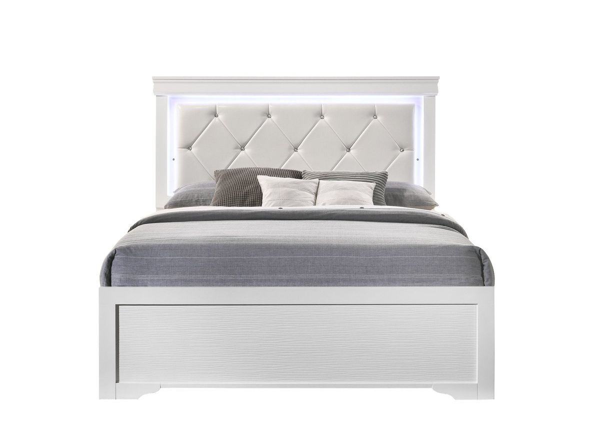 Galaxy Home Brooklyn King Bed in White