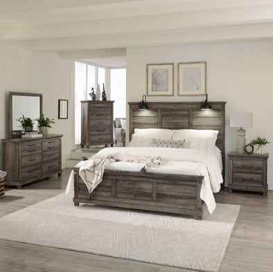 Liberty Furniture Lakeside Haven Queen Panel Bed in Brownstone