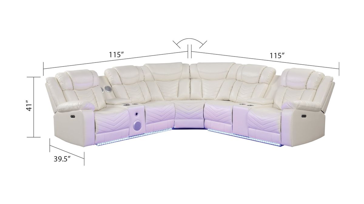 Galaxy Home Challenger Reversible Sectional Ice