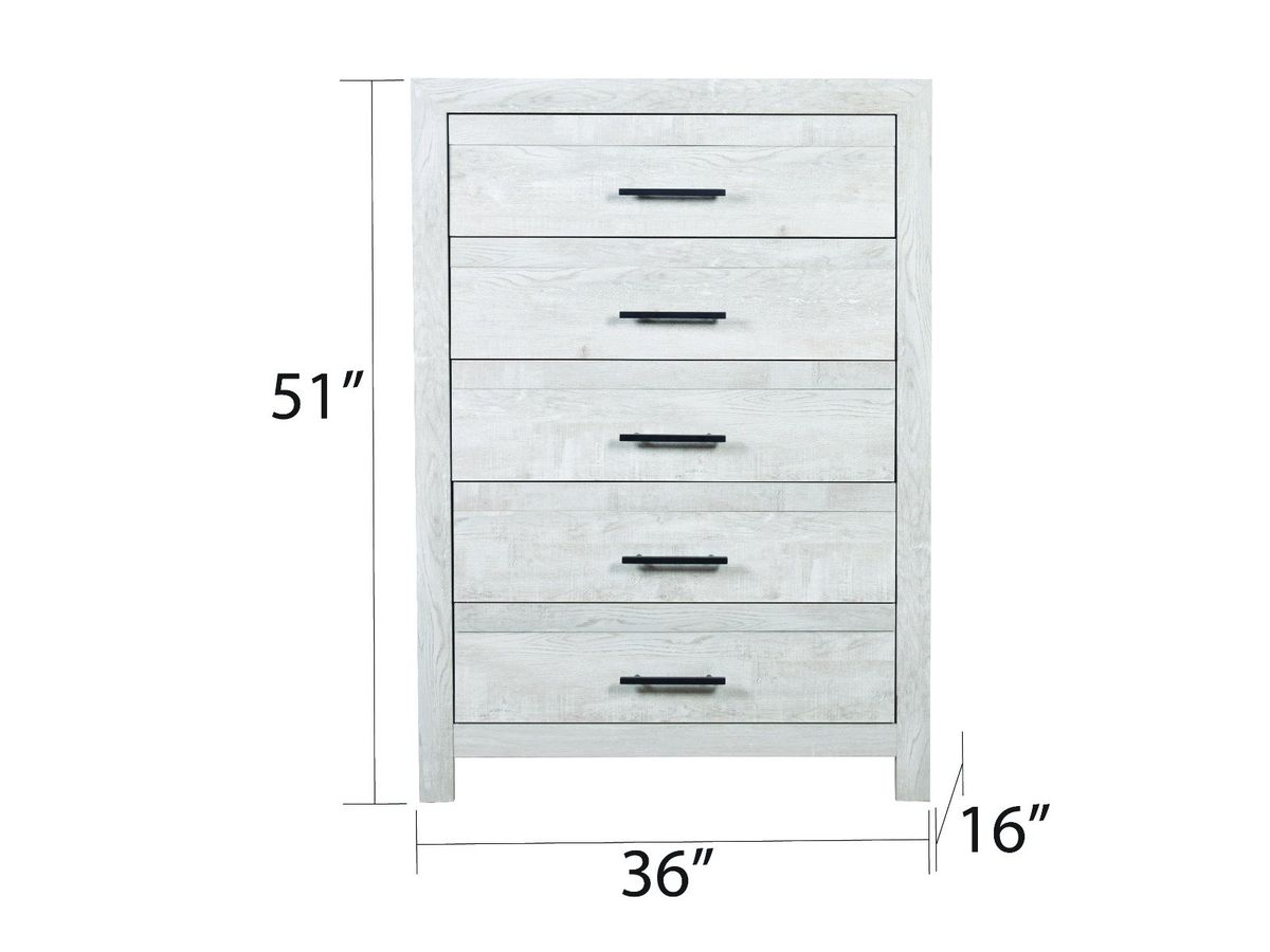 Galaxy Home Denver Chest in Rustic Oak