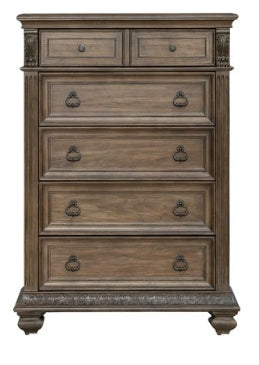Liberty Furniture Carlisle Court 5 Drawer Chest in Chestnut with Dusty Wax