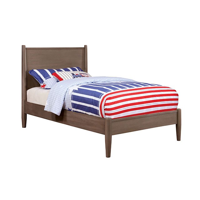 Lennart Bed Oak, Black, Gray, & White
